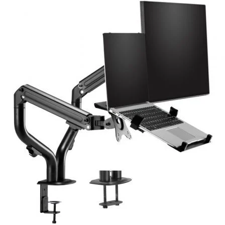 Aisens Soporte de Mesa para Portátil y Monitor/TV de 17-32 Pulgadas, Negro Aisens Soporte de Mesa para Portátil y Monitor/TV de 17-32 Pulgadas, Negro